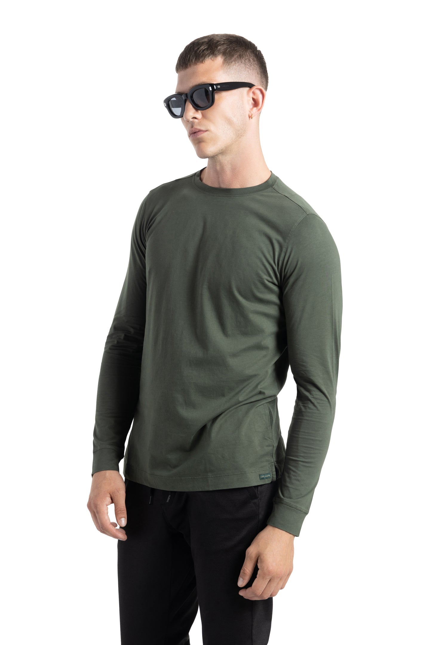 Long Sleeve Malibu Crew Tee in Super Soft Jersey